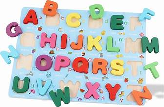 Wooden Alphabet Learning Board – Montessori Educational Toy for Kids